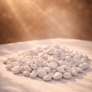 Witte ronde aquariumstenen voor bodemdecoratie